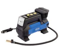 Ring RAC820 12V Fast Flow Tyre Inflator, Preset Function, Adaptor Set and Storage Case