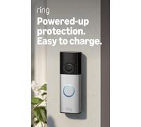 Ring Battery Video Doorbell Plus (Newest Gen) Retinal 2K - Nickel Silver