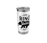 Ring Bearer Bear Wedding Party Design Stainless Steel Insulated Tumbler