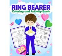 Ring Bearer Coloring and Activity Book: Ring Security Workbook With Wedding Coloring Pages, Word Search And More For Kids | Addition To The Ring Bearer Box