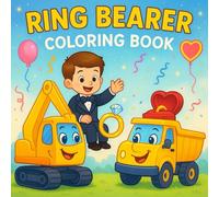 Ring Bearer Coloring Book: Ring Bearer Tractor, Truck and Construction Vechicles
