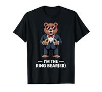 Ring Bearer Funny Wedding Party Bear Ring Dude Ring Security T-Shirt