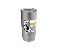 Ring Bearer T-Rex Dinosaur Funny Wedding Party Ring Dino Stainless Steel Insulated Tumbler