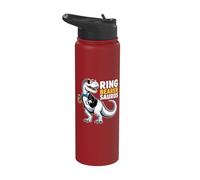 Ring Bearer T-Rex Dinosaur Funny Wedding Party Ring Dino Stainless Steel Insulated Water Bottle