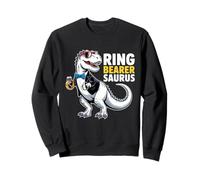 Ring Bearer T-Rex Dinosaur Funny Wedding Party Ring Dino Sweatshirt