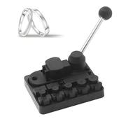 Ring Bender for Jewelry Making - 14x12cm Wire Bending Tool, ABS plasticc Machine, Adjustable Mold with Pliers Set | Professional Kit for Silversmithing, Metalworking, Crafting, Hobbyist