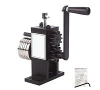 Ring Bender Hand Cranked Jewelry Making Press Machine Plastic Steel Roller Bangle Bending Ring Earring(Black-Steel Roller)