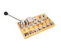 Ring Bender Ring Bending Machine 6 Sizes Maker Tool Set for Earring Finger Jewelry Wooden Metal Plastic(Wood Color-Metal)