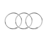 Ring Binder 100PCS Binder Rings Loose Leaf Metal Book Ring Album Scrapbook Binders Craft Photo Organizer Keychain(38mm)