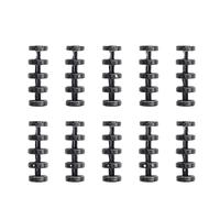 Ring Binder 100pcs Loose Leaf 5 Holes Plastic Ring A5/B5 Binder for Notebooks Stationery(Black)