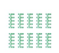 Ring Binder 100pcs Loose Leaf 5 Holes Plastic Ring A5/B5 Binder for Notebooks Stationery(Green)