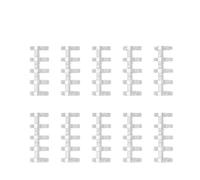 Ring Binder 100pcs Loose Leaf 5 Holes Plastic Ring A5/B5 Binder for Notebooks Stationery(White)