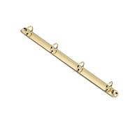 Ring Binder 10pcs Metal Loose-Leaf Binding Clip Colorful Spiral Binder File Folder DIY Album Diary Clips Ring for A4/B5/A5/A6/A7 Notebook Binder(A4-Gold)