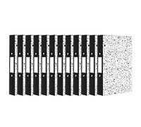 Ring Binder A4-2 Metal Ring File Organiser - Document File Binder - Large Spine Label - Premium A4 Paperboard File Folder - Document Storage for School Work Office - White with Black Spots (7pack)