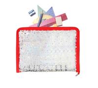 Ring Binder - A5 161g Cash Envelope Binder | PVC Savings Challenge Budget Planner, Transparent Zipper Sticker Album, Flexible Cash Stuffing Envelopes Binders Pockets for Cards Receipts Tickets Small