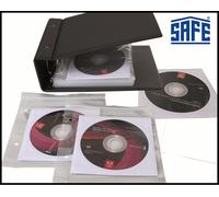 Ring Binder Collector's Album A5 Blue SAFE 497 + 20 Sleeves for 40 DVD Blue Ray