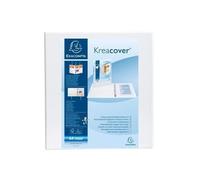 Ring Binder Exacompta Kreacover White A4+ Customisable (10 Units) NEW
