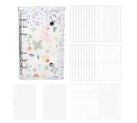 Ring Binder for Collecting Stickers | Blank Clear Holographic, Sticker Collectible Book - For Students Kids Teens Travel School Dormitory Pictures Hand Drawn Cards Study Note