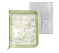 Ring Binder Notebook,Portable 6-Ring Organizer - Office Binders Folder - for Family Students Teacher School Commute Outdoor Indoor Travel Home