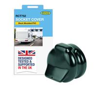 RING Black Moulded PVC Socket Cover for Towing Power Sockets - Suitable for Most 12N, 12S & 13 Pin Sockets