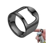 Ring Bottle Opener, Bar Opener Ring, Creative Versatile Finger Party Ring - Stylish Titanium Steel Bartender Ring, Creative Portable Beer Bottle Opener for Bartender