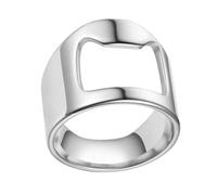 Ring Bottle Opener, Creative Beer Bar Tool, Elegant Titanium Steel Waiter Ring, Creative Portable Beer Bottle Opener for Waiters, 8, Please refer to the description