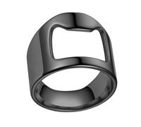 Ring Bottle Opener, Creative Beer Bar Tool, Elegant Titanium Steel Waiter Ring, Creative Portable Beer Bottle Opener for Waiters, 10, Please refer to the description