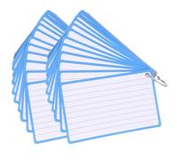 Ring Bound Index Cards, 2 Books, Lined Paper for Notes | Smooth Paper Surface, Tear Resistant Sheets, for Messages, Reminders, Recipes, Classroom Study