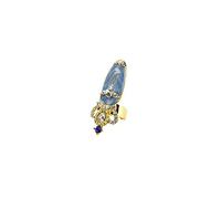 Ring Bowknot Nail Rings Finger Women Crown Flower Fashion Nail Charm Rings Endlessly Ring (A, One Size)
