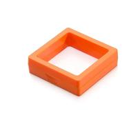 Ring Box 3D Floating Display Case Stands Holder Suspension Storage For Pendant Necklace Bracelet Rings Earrings Jewelry Box for Proposal Ceremony(Orange,9x9x2cm)