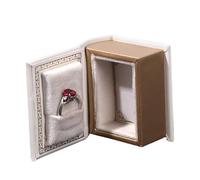 Ring Box for Wedding Proposal, Book Shaped Jewellery Box - Jewellery Box with Magnetic Closure | for Women on the Occasion of Proposal, Birthday, Travel, Christmas and