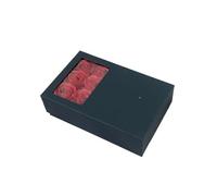 Ring Box Jewelry Box Flower Roses Window Ring Earrings Pendant Necklace Organizer(Color 1)