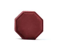 Ring Box Octagon Jewelry Box Three Slots Double Ring Storage Case Wedding Display For Woman Earrings Package(Color 25,Three ring box)