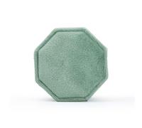 Ring Box Octagonal Ring Display Box Three Slots Storage Holder With Detachable Lid For Proposal Engagement Wedding(Color 7)