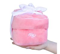 Ring Box Plush Toy with Hidden Pocket - 5'' Creative Diamond Ring Plush Pillow for Proposal, Engagement, Wedding, Birthday Gifts for Women, Girls, Girlfriend, Funny Surprise Gift