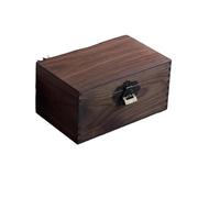 Ring Box Sundries Organizer Bin Jewelry Home Cosmetic Boxes Black Walnut Solid Wood Storage Box Ring Boxes For Jewellery(Type-B)