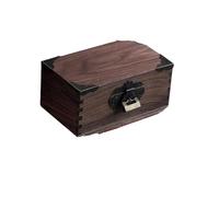 Ring Box Sundries Organizer Bin Jewelry Home Cosmetic Boxes Black Walnut Solid Wood Storage Box Ring Boxes For Jewellery(Type-D)