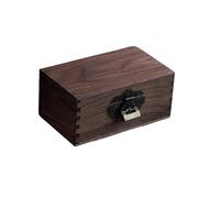 Ring Box Sundries Organizer Bin Jewelry Home Cosmetic Boxes Black Walnut Solid Wood Storage Box Ring Boxes For Jewellery(Type-A)