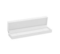 Ring Box White Leatherette Paper Jewelry Box Velvet Insert Ring Necklace Pendant Bracelet Chain Packaging Showcase(Color05)