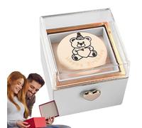 Ring Boxes - Engagement Ring Box, Rotates Engagement Box 360 Degrees | Reversible Jewelry Accessories Display Earring Archite for Bracelets, Birthday Wedding
