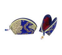 Ring Boxes for Jewellery with Zip Small Silk Fabric Pouch Coin Purse Candy Pouch