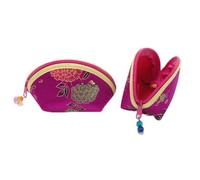 Ring Boxes for Jewellery with Zip Small Silk Fabric Pouch Coin Purse Candy Pouch