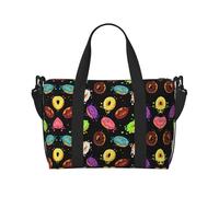 Ring Bread with Jam Large Weekender Bag for Travel, Water-Resistant Duffle Bag, Print Adjustable Shoulder Strap,3-5 Day Overnight Bag for Men Women