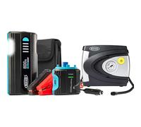RING Bundle: Analogue TYREINFLATE 610 With Adaptor Kit & ULTRABOOST 500A Car Battery Jump Starter - Results in PSI & BAR , Battery Booster With Jump Leads