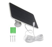 Ring Camera Solar Panel,Weatherproof Rechargeable Smart Sensor | Ring Door Bell Solar Panel Charger - for Maintenance Floodlight Security Indoor Outdoor Home Office Dorm Balcony Patio