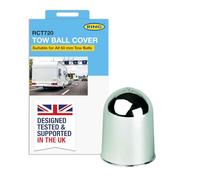 RING Chrome Finish Plastic Tow Ball Cover - Suitable for 50 mm Tow Balls