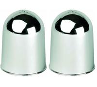 RING Chrome Finish Plastic Tow Ball Cover - Suitable for 50 mm Tow Balls (Pack of 2)