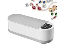 Ring Cleaner, 8.27 x 2.95 x 2.76 Inches Portable Jewelry Machine for Glasses, 2 Modes Stain Remover with Powerful Action, Device for Travel Home Camping Eyeglasses Earring Rings Watch Strap Denture