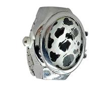 Ring Clock, Digital Ring Watch, Flip Cover Watch Clock Ring - Small Watch Rings for Women, Open-Case Finger Watch for Birthday, St Valen, white, Se référer au descriptif, Refer to description