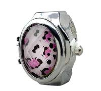 Ring Clock, Digital Ring Watch, Flip Cover Watch Clock Ring - Small Watch Rings for Women, Open-Case Finger Watch for Birthday, St Valen, White Pink, Se référer au descriptif, Refer to description